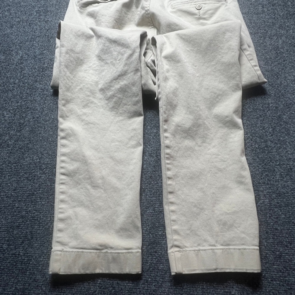J.Crew  Mens Chino Pants Khaki Tan Stretch Cotton 30x32 AR885 Work Church Formal - Picture 9 of 10